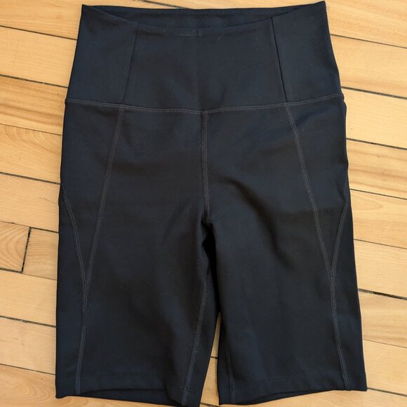 Girlfriend Collective - Black High-Rise Bike Short - Small - Picture 5 of 7